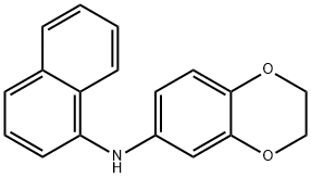 6-(1-Naphthylamino)-1,4-benzodioxane Struktur