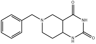 6-benzylhexahydropyrido[4,3-d]pyrimidine-2,4(1H,3H)-dione Struktur