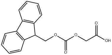 Acetic acid, 2-[[(9H-fluoren-9-ylmethoxy)carbonyl]oxy]- Struktur