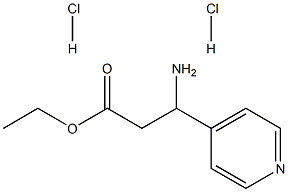 3-氨基-3-(吡啶-4-基)丙酸乙酯二鹽酸鹽, 1955560-68-5, 結構式