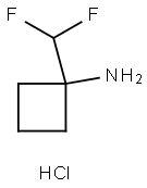 1-(difluoromethyl)cyclobutan-1-amine hydrochloride Struktur