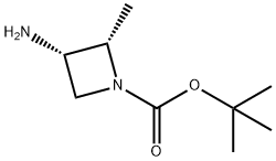 tert-butyl (2S,3S)-3-amino-2-methylazetidine-1-carboxylate Structure