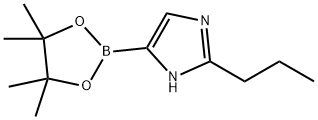 1H-Imidazole, 2-propyl-5-(4,4,5,5-tetramethyl-1,3,2-dioxaborolan-2-yl)- Structure