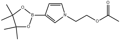 N-(2-Acetoxyethyl)-1H-pyrrole-4-boronic acid pinacol ester Struktur
