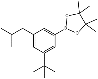 3-(iso-Butyl)-5-(tert-butyl)phenylboronic acid pinacol ester Struktur