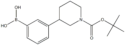 (3-[1-[(TERT-BUTOXY)CARBONYL]PIPERIDIN-3-YL]PHENYL)BORONIC ACID Struktur