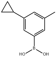 (3-cyclopropyl-5-methylphenyl)boronic acid Struktur