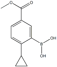 (2-cyclopropyl-5-(methoxycarbonyl)phenyl)boronic acid Struktur