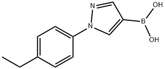 1-(4-Ethylphenyl)-1H-pyrazole-4-boronic acid Struktur