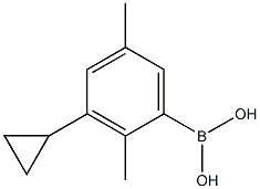 2,5-Dimethyl-3-cyclopropylphenylboronic acid Struktur