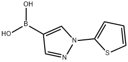 1-(2-Thienyl)-1H-pyrazole-4-boronic acid Struktur