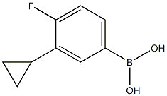 (3-cyclopropyl-4-fluorophenyl)boronic acid Struktur