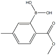 2-(METHOXYCARBONYL)-5-METHYLPHENYLBORONIC ACID Struktur