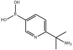 (6-(2-aminopropan-2-yl)pyridin-3-yl)boronic acid Struktur
