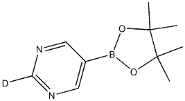 5-(4,4,5,5-tetramethyl-1,3,2-dioxaborolan-2-yl)pyrimidine-2-d Struktur