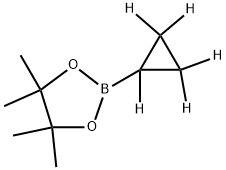2-(cyclopropyl-d5)-4,4,5,5-tetramethyl-1,3,2-dioxaborolane Struktur