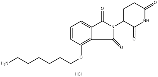 Thalidomide-4-O-C6-NH2 hydrochloride Struktur