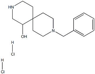 9-benzyl-3,9-diazaspiro[5.5]undecan-1-ol dihydrochloride, 2250243-25-3, 結(jié)構(gòu)式