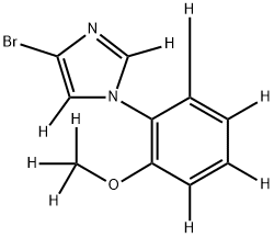 4-bromo-1-(2-(methoxy-d3)phenyl-3,4,5,6-d4)-1H-imidazole-2,5-d2|