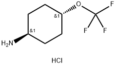 trans-4-Trifluoromethoxy-cyclohexylamine hydrochloride Struktur