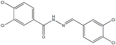 3,4-dichloro-N'-[(1E)-(3,4-dichlorophenyl)methylidene]benzohydrazide Struktur