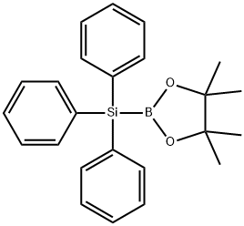 1,3,2-Dioxaborolane, 4,4,5,5-tetramethyl-2-(triphenylsilyl)- Struktur