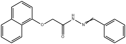 N'-BENZYLIDENE-2-(1-NAPHTHYLOXY)ACETOHYDRAZIDE Struktur