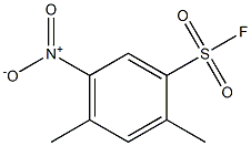 2,4-dimethyl-5-nitrobenzene-1-sulfonyl fluoride Struktur