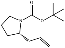 tert-butyl (2S)-2-allylpyrrolidine-1-carboxylate, 399044-21-4, 結(jié)構(gòu)式