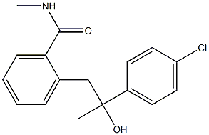 2-[2-(4-chlorophenyl)-2-hydroxypropyl]-N-methylbenzamide Struktur