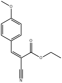 (Z)-Ethyl 2-cyano-3-(4-methoxyphenyl)acrylate Struktur