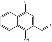 4-chloro-1-hydroxynaphthalene-2-carbaldehyde Struktur