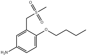 Benzenamine, 4-butoxy-3-[(methylsulfonyl)methyl]-|