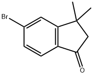 5-bromo-2,3-dihydro-3,3-dimethylinden-1-one Struktur