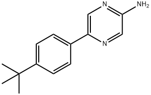 2-Amino-5-(4-tert-butylphenyl)pyrazine Struktur