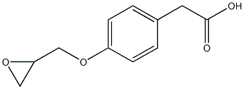 2-(4-(oxiran-2-ylmethoxy)phenyl)acetic acid Struktur