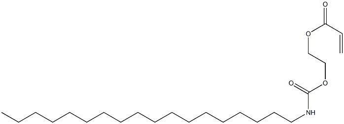 2-[(octadecylcarbamoyl)oxy]ethyl acrylate Struktur