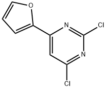 2,4-Dichloro-6-(2-furyl)pyrimidine Struktur