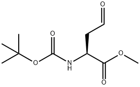 methyl (2S)-2-{[(tert-butoxy)carbonyl]amino}-4-oxobutanoate Struktur