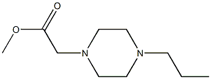 methyl 2-(4-propylpiperazin-1-yl)acetate Struktur