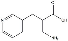 3-amino-2-(pyridin-3-ylmethyl)propanoic acid Struktur