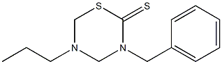 3-benzyl-5-propyl-1,3,5-thiadiazinane-2-thione Struktur