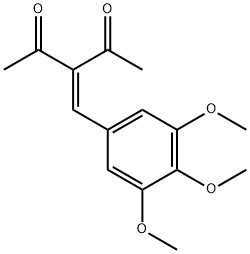 3-(3,4,5-trimethoxybenzylidene)pentane-2,4-dione Struktur