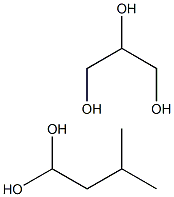 Isovaleraldehyde glycerol acetal Struktur