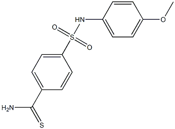 4-[(4-methoxyphenyl)sulfamoyl]benzene-1-carbothioamide Struktur