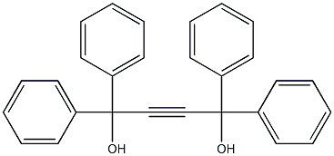 1,1,4,4-tetraphenylbut-2-yne-1,4-diol Struktur
