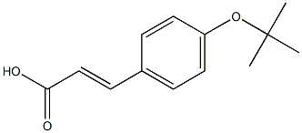 3-[4-(tert-butoxy)phenyl]prop-2-enoic acid Struktur