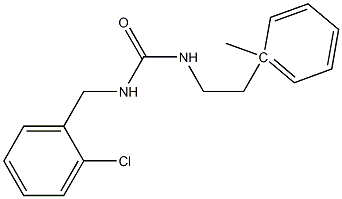 1-(2-chlorobenzyl)-3-(1-methyl-phenylethyl)urea Struktur