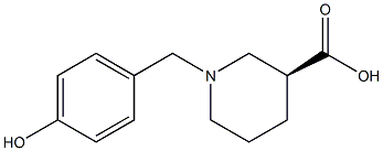 (3S)-1-(4-hydroxybenzyl)piperidine-3-carboxylic acid Struktur