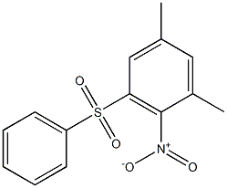 1,5-dimethyl-2-nitro-3-(phenylsulfonyl)benzene Struktur